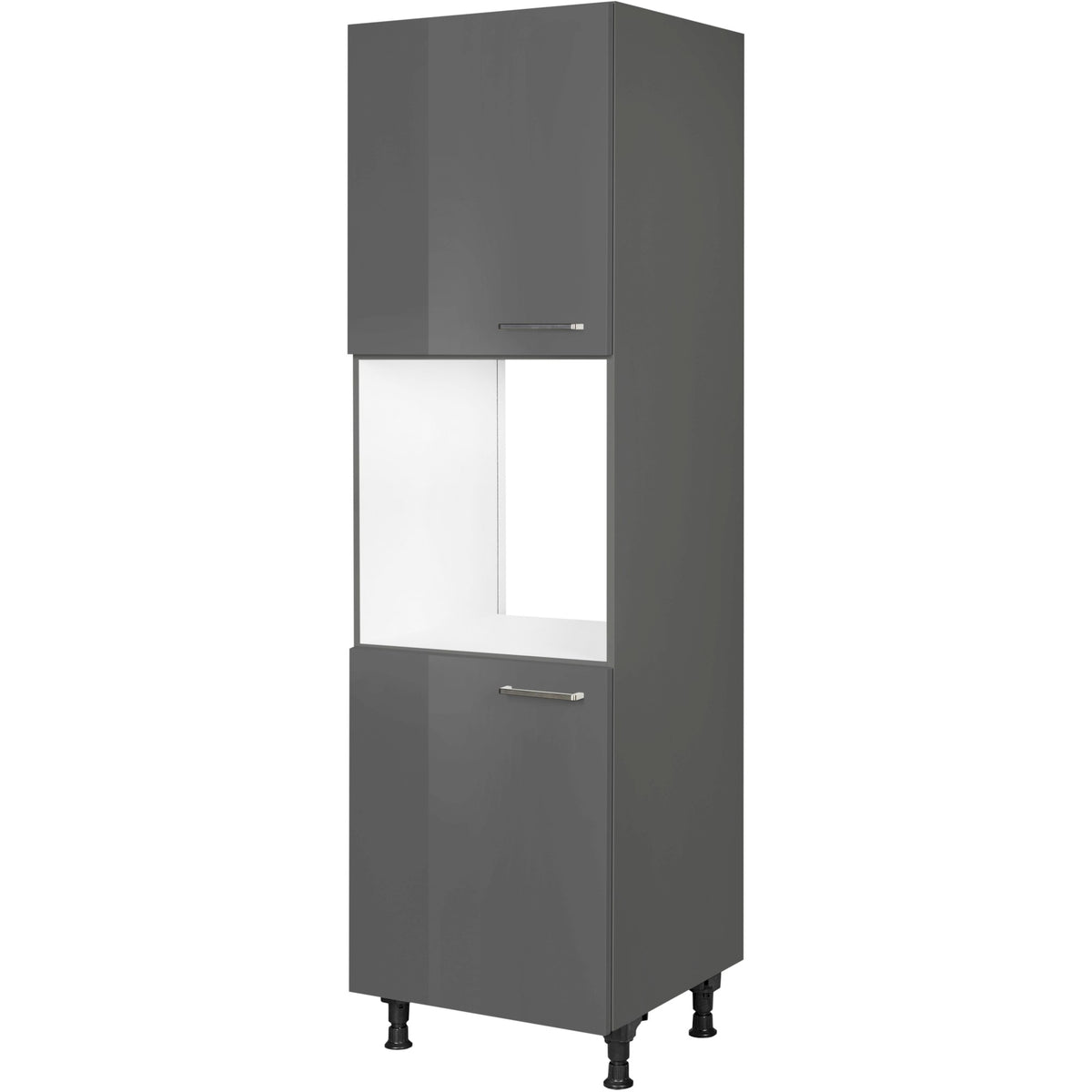 nobilia Geräte Umbau Backofen GO 1 60 cm Schiefergrau Dunkel Anthrazit Hoch glanz 453 Flash 648
