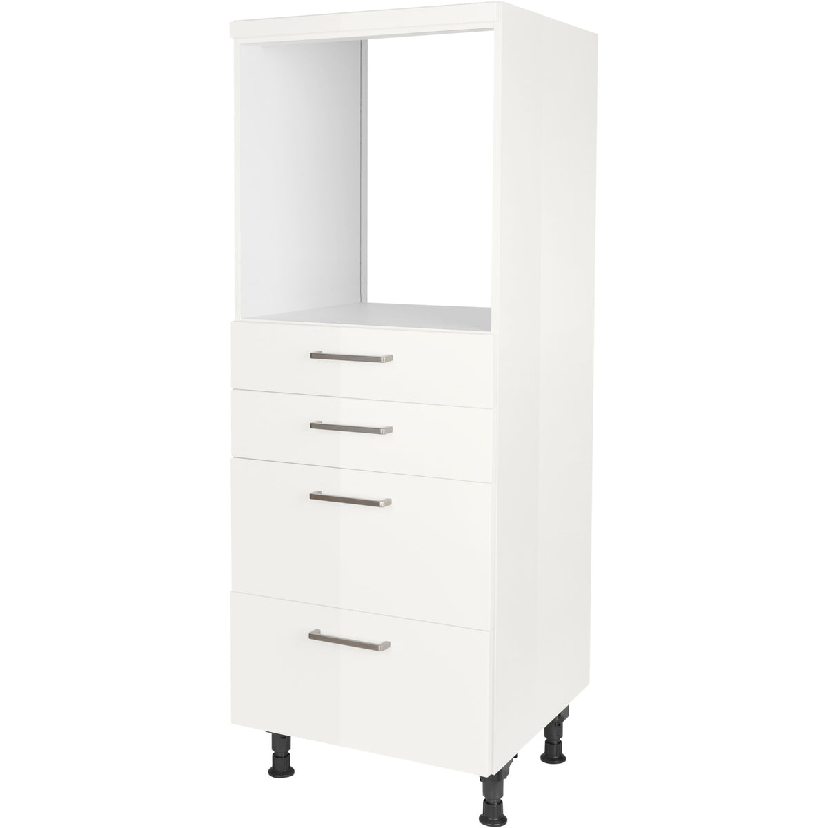 nobilia Geräte Umbau Backofen GO2S2A 60 cm Alpin Weiss Hoch Glanz 503 Flash 648