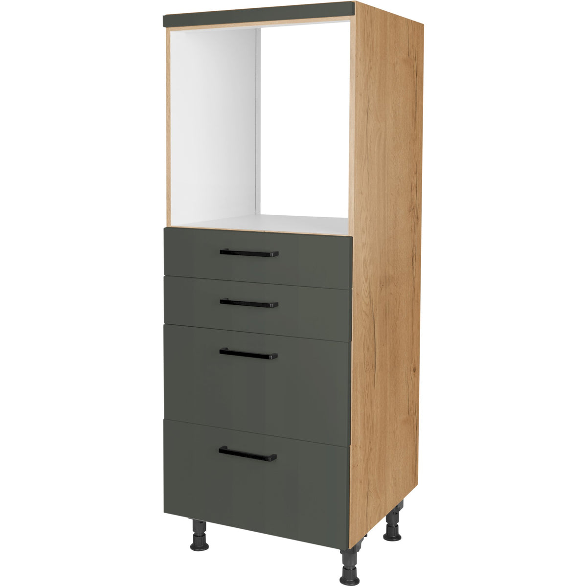 nobilia Geräte Umbau Backofen GO2S2A 60 cm Mineral Grün Ultra Matt 964 Easytouch 945