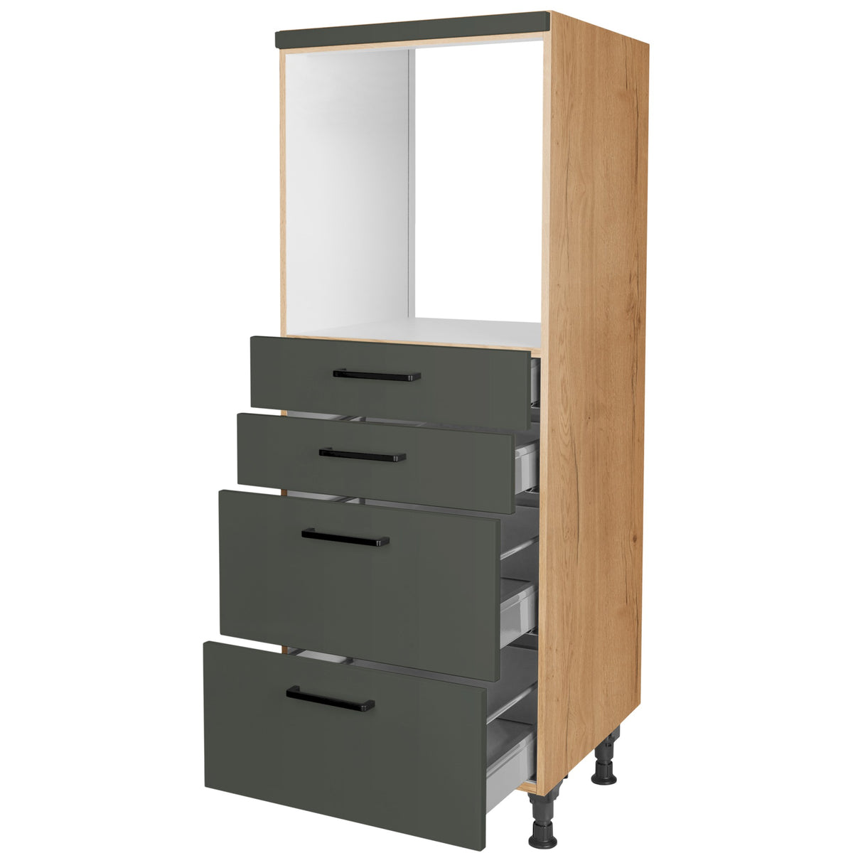 nobilia Geräte Umbau Backofen GO2S2A 60 cm Mineral Grün Ultra Matt 964 Easytouch 945