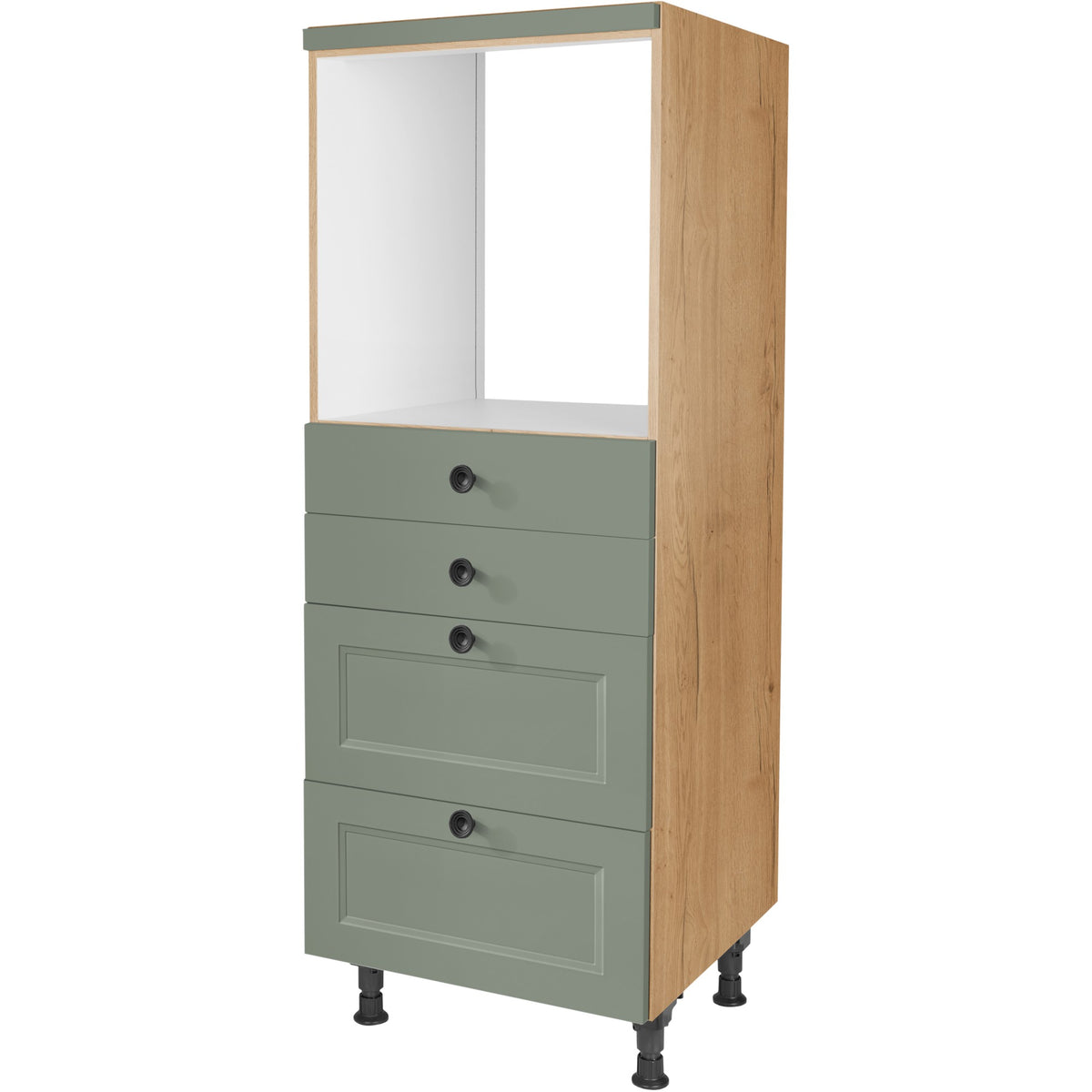 nobilia Geräte Umbau Backofen GO2S2A 60 cm Schilf Grün matt 776 Cascada 684