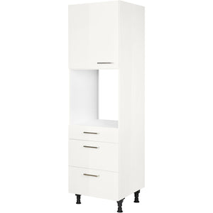 nobilia Geräte Umbau Backofen GOS2A 1 60 cm Alpin Weiss Hoch Glanz 503 Flash 648