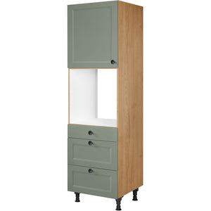 nobilia Geräte Umbau Backofen GOS2A 1 60 cm Schilf Grün matt 776 Cascada 684