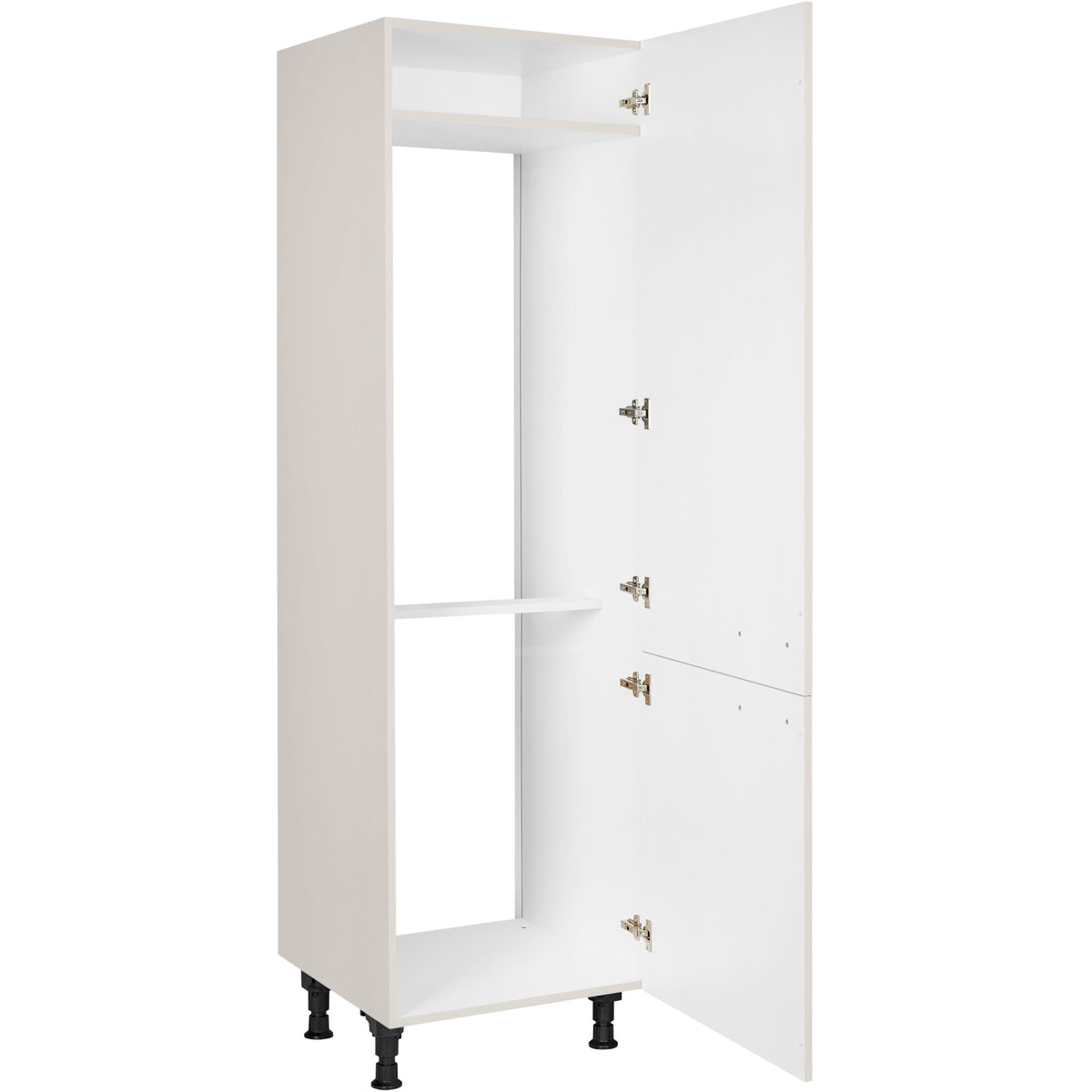 nobilia Geräte Umbau GD194 1 60 cm Hell Grau Seiden grau Hoch Glanz 455 Flash 648