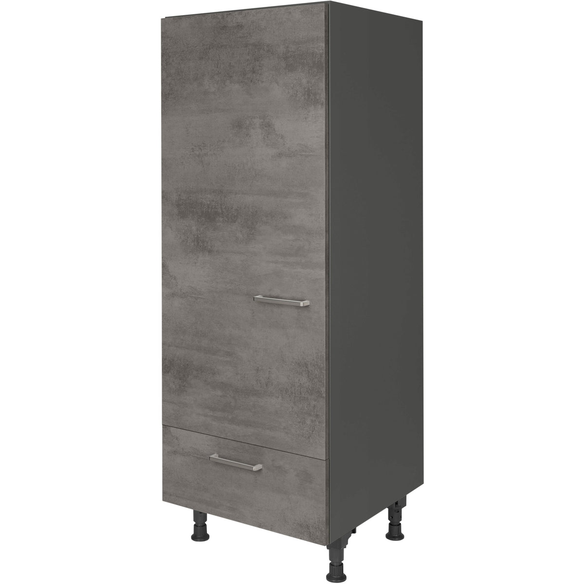 nobilia Geräte Umbau Kühlautomat G123S 60 cm Beton Schiefergrau Dunkel Anthrazit 889 Riva 371
