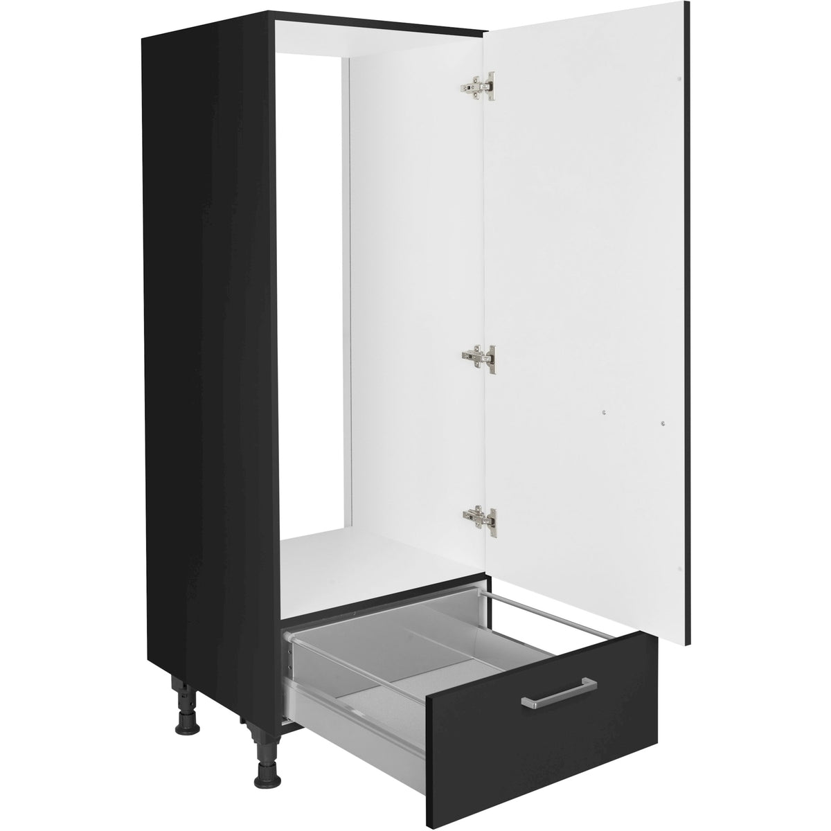 nobilia Geräte Umbau Kühlautomat G123S 60 cm Schwarz super matt 340 Touch 317