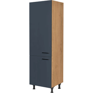 nobilia Geräte Umbau Kühlautomat GD123 1 60 cm Dunkel Blau Fjordblau Ultra Matt 966 Easytouch 945