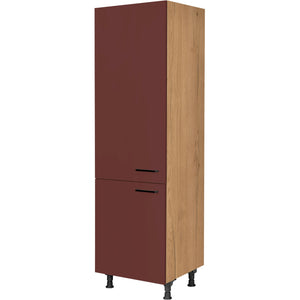 nobilia Geräte Umbau Kühlautomat GD123 1 60 cm Dunkel Rot Rostrot Ultra Matt 963 Easytouch 945