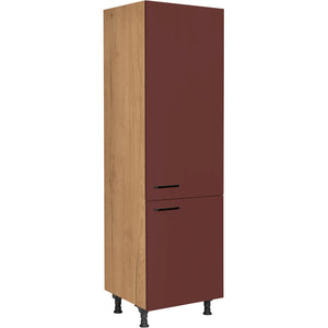 nobilia Geräte Umbau Kühlautomat GD123 1 60 cm Dunkel Rot Rostrot Ultra Matt 963 Easytouch 945