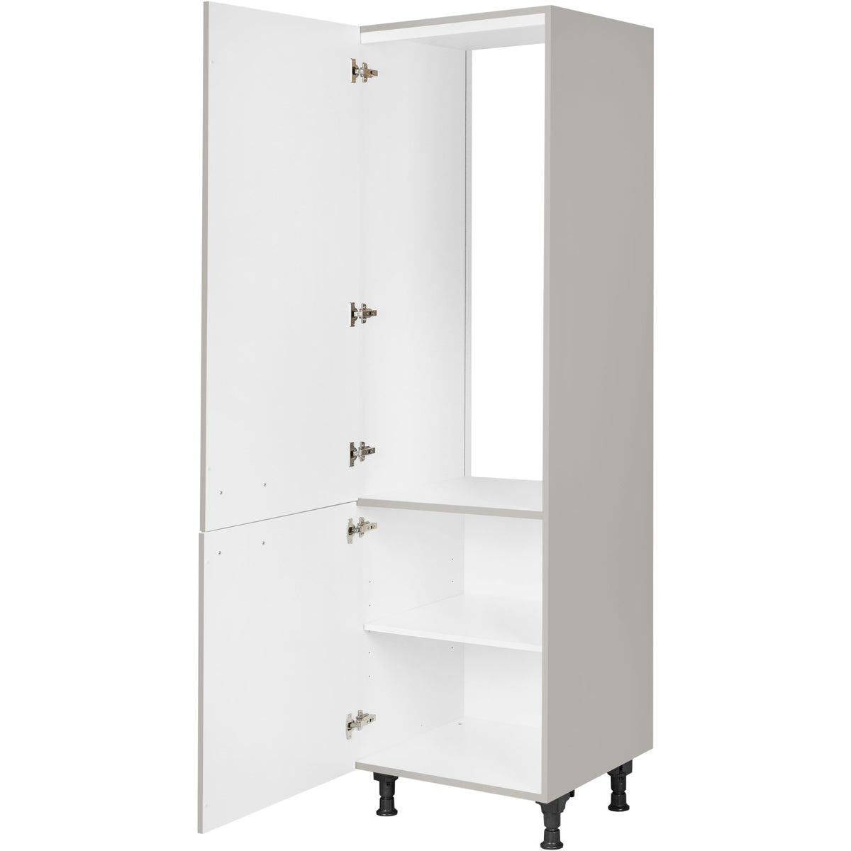 nobilia Geräte Umbau Kühlautomat GD123 1 60 cm Hellgrau Stein grau super matt 341 Touch 317