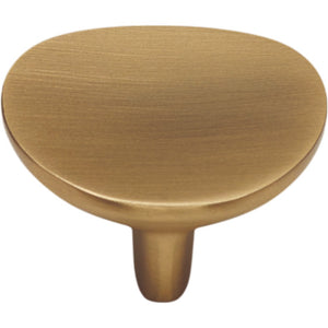 nobilia Griff 813 Metallknopf Gelbgoldfarbig