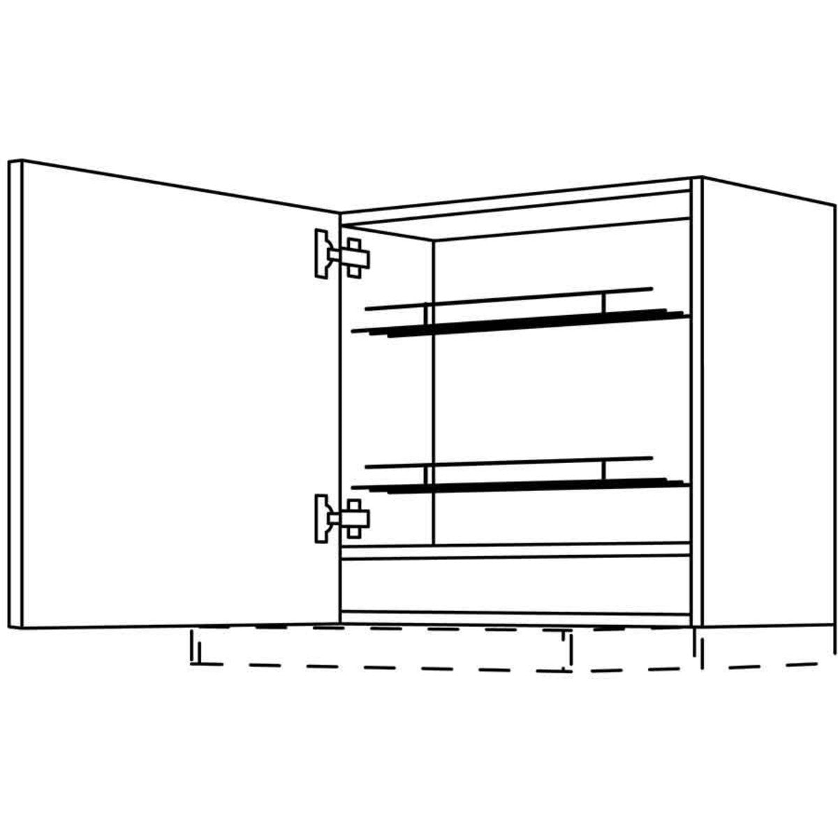 Nobilia Wandschrank für Flachschirm- Dunsthauben WDAF60-3 51829