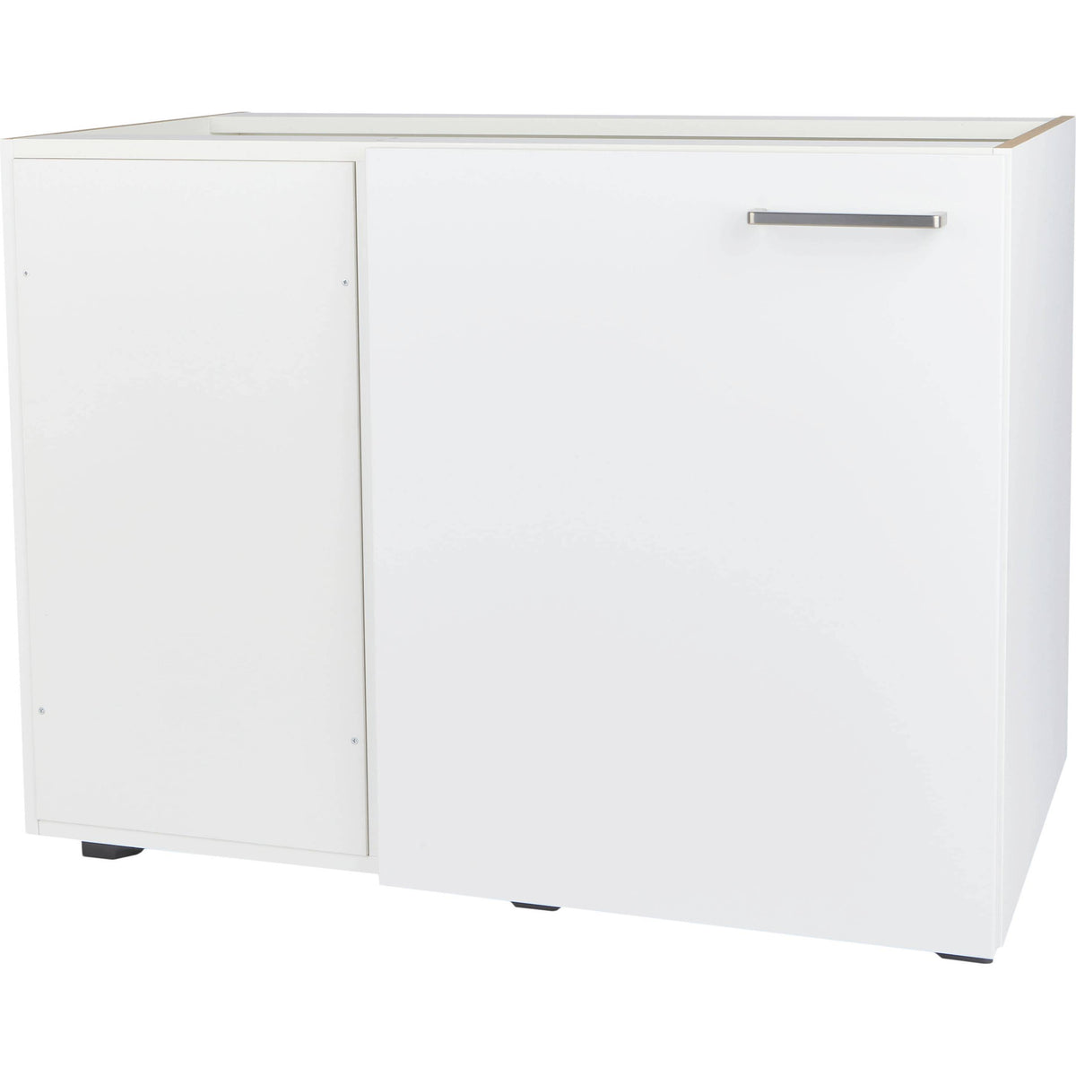 nobilia Halbeckschrank UEDF100 Küchen-Eckunterschrank weiß UED100-60 32099 Linksanschlag