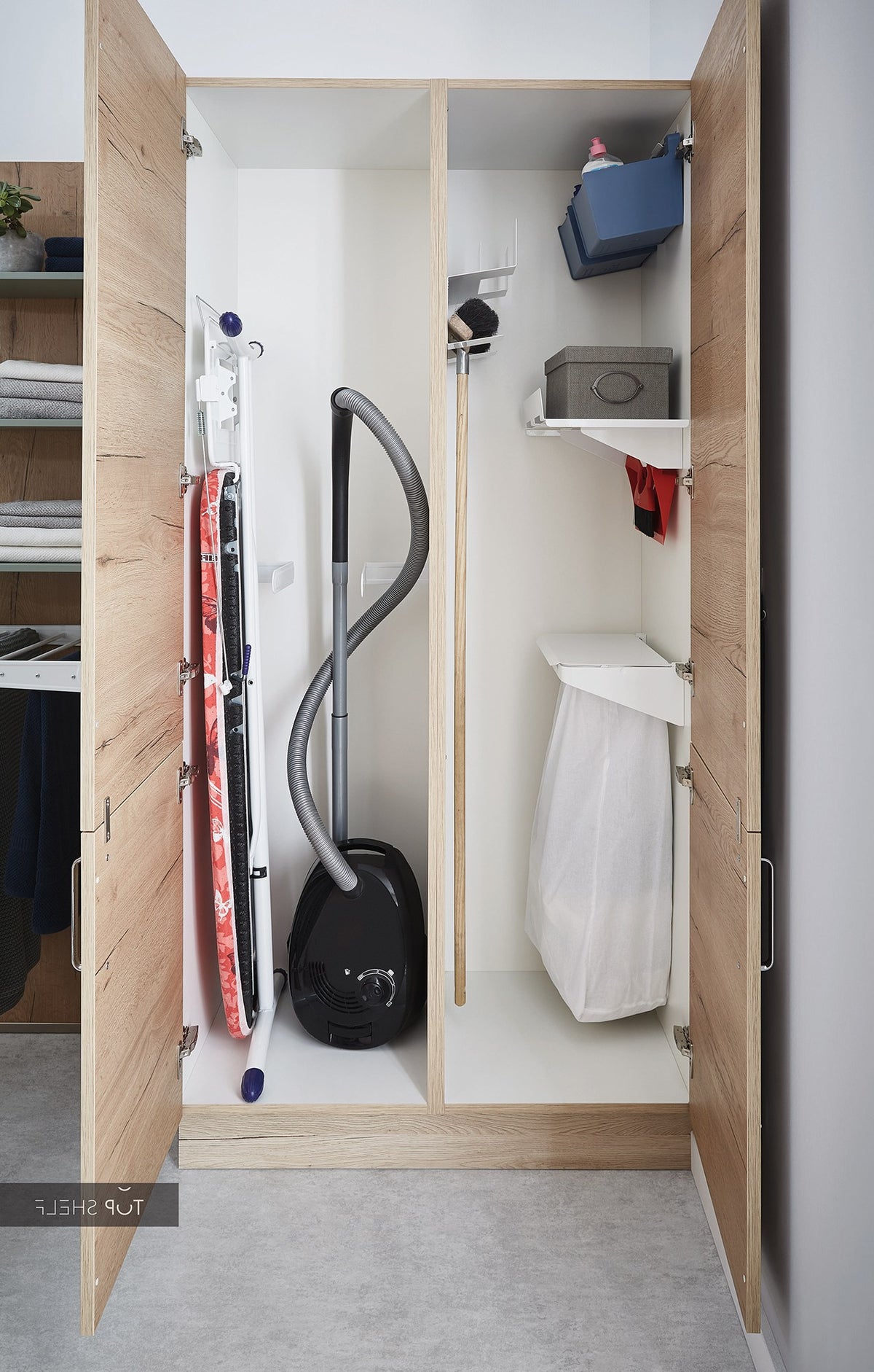 nobilia Hauswirtschaftsraum Structura 405 Eiche Sierra Nachbildung 270 + 240 cm Abstellschrank spiegelverkehrt