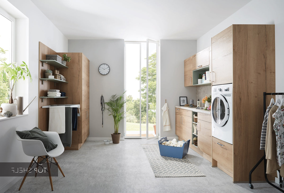 nobilia Hauswirtschaftsraum Structura 405 Eiche Sierra Nachbildung 270 + 240 cm spiegelverkehrt