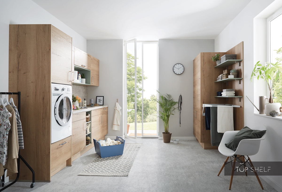 nobilia Hauswirtschaftsraum Structura 405 Eiche Sierra Nachbildung 270 + 240 cm