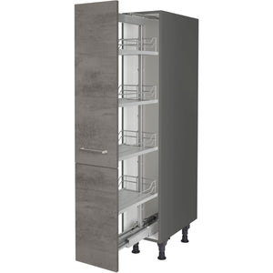 nobilia Highboard Apothekerschrank HA30 30 cm Beton Schiefergrau Dunkel Anthrazit 889 Riva 371