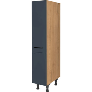 nobilia Highboard Apothekerschrank HA30 30 cm Dunkel Blau Fjordblau Ultra Matt 966 Easytouch 945