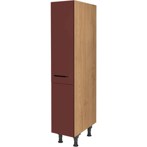 nobilia Highboard Apothekerschrank HA30 30 cm Dunkel Rot Rostrot Ultra Matt 963 Easytouch 945