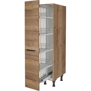 nobilia Highboard Apothekerschrank HA30 30 cm Eiche Havanna Dunkel 402 Structura 382