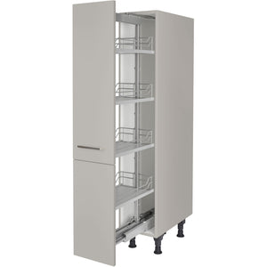 nobilia Highboard Apothekerschrank HA30 30 cm Hellgrau Stein grau super matt 341 Touch 317