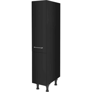 nobilia Highboard Apothekerschrank HA30 30 cm Schwarz super matt 340 Touch 317