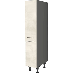 nobilia Highboard Apothekerschrank HA30 30 cm Weiss Beton Grau Beige 891 Riva 371