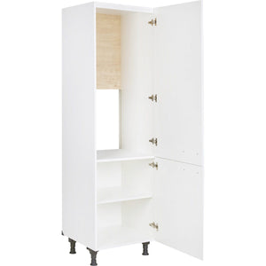 nobilia Hochschrank G123-1 in 332  Alpinweiß matt  für  Kühl-Gefrierkombination rechts