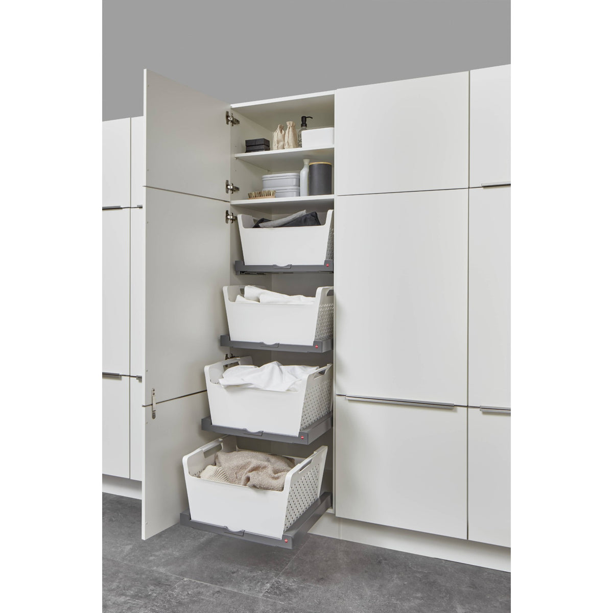Hochschrank Waeschekorb Tablar Laundry Area HWTAB601 24061