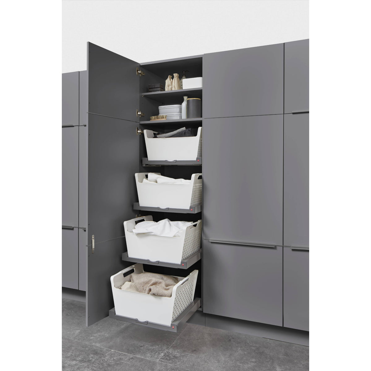 Hochschrank Waeschekorb Tablar Laundry Area HWTAB601 24061