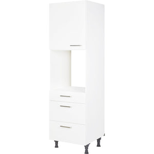 nobilia Hochschrank für Backofen und Mikrowelle GOS2A-1 60cm 1 Schublade, 2 Auszüge, 1 Tür links