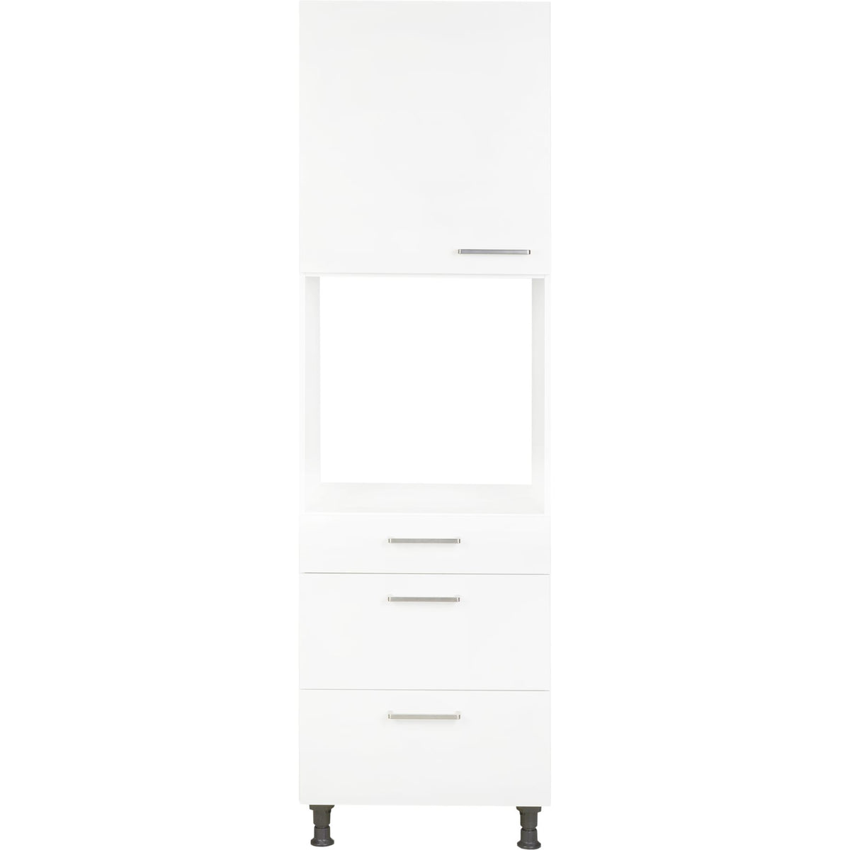 nobilia Hochschrank für Backofen und Mikrowelle GOS2A-1 60cm 1 Schublade, 2 Auszüge, 1 Tür links