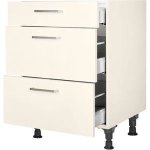 nobilia Kochstellenschrank KS2A60 60 cm Beige Magnolia super matt 336 Touch 317