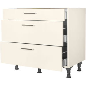 nobilia Kochstellenschrank KS2A90 90 cm Beige Magnolia super matt 336 Touch 317