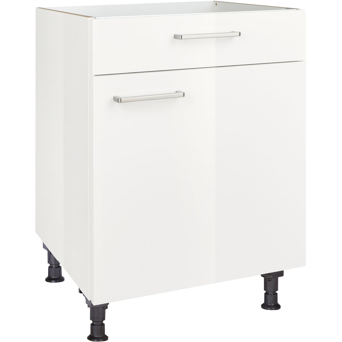 nobilia Kochstellenschrank KS60 60 cm Alpin Weiss Hoch Glanz 503 Flash 648