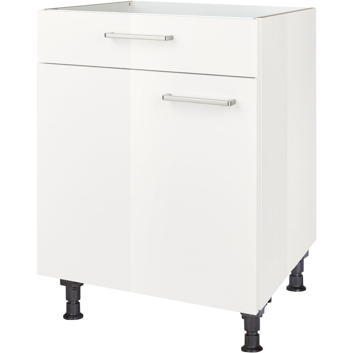 nobilia Kochstellenschrank KS60 60 cm Alpin Weiss Hoch Glanz 503 Flash 648