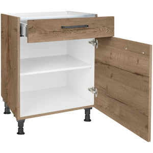 nobilia Kochstellenschrank KS60 60 cm Eiche Havanna Dunkel 402 Structura 382