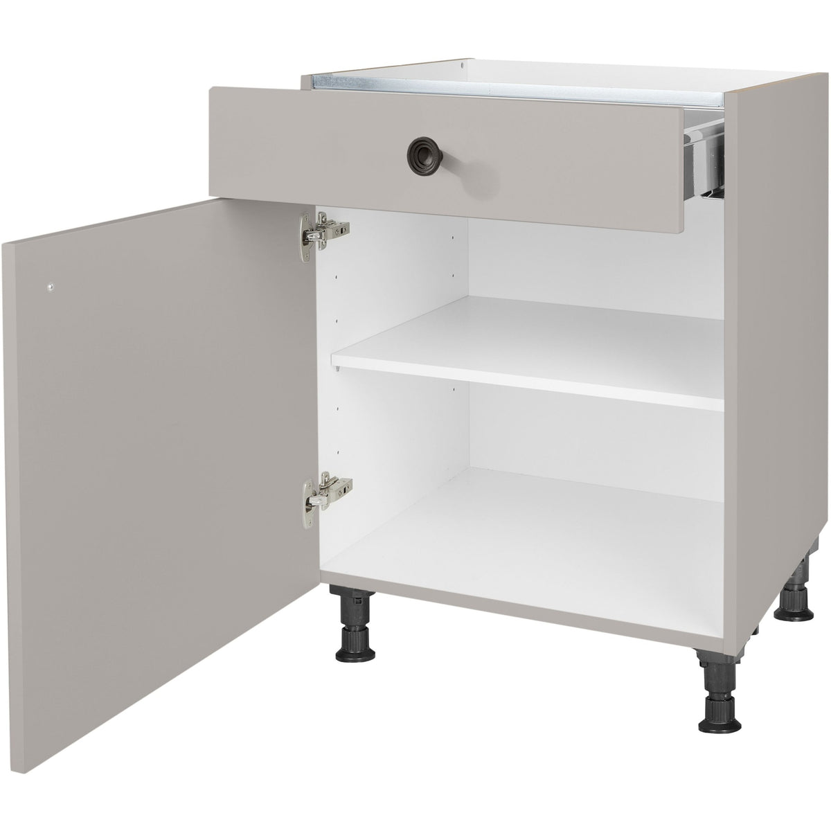 nobilia Kochstellenschrank KS60 60 cm Stein Grau Matt 772 Cascada 684