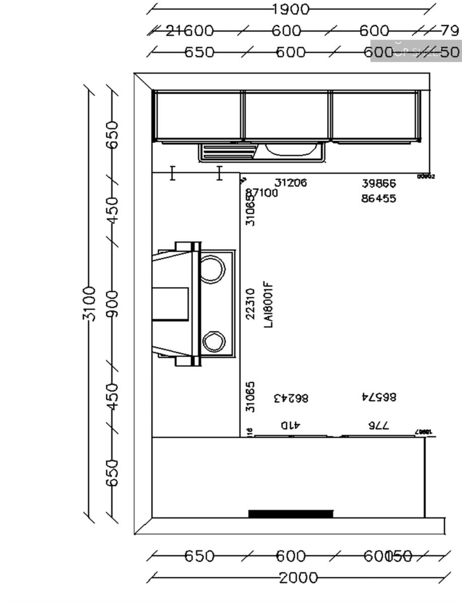 nobilia U-kitchen Easytouch 961 Graphite black ultra-matte 190x310x190 cm configurable ,