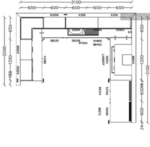 nobilia Küche Fashion 165 Lack Steingrau matt 310x320x190cm Maße