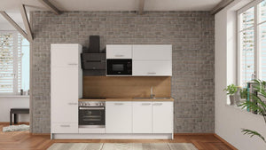 nobilia Küche Gießen 270 cm Alpinweiß matt abverkauf Eiche Provence günstig ab Werk kaufen