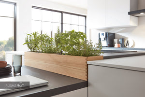 nobilia Küche mit Kücheninsel Easytouch 967 Lacklaminat Alpinweiss ultramatt 330+274 cm konfigurierbar mit E-Geräten Detail spiegelverkehrt