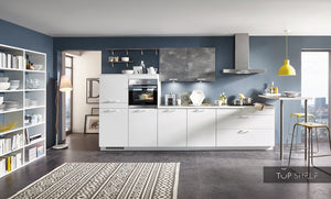 nobilia Küchenzeile Speed 244 Alpinweiß Color Concept 266 Caledonia 360 cm konfigurierbar mit Elektrogeräten