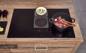 nobilia Küchenzeile mit Kücheninsel mit Insel Structura 402 Eiche Havanna Nachbildung 330 + 250 cm konfigurierbar Kochfeld spiegelverkehrt