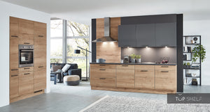 nobilia Küche Structura 405 Eiche Sierra 270 + 150 cm konfigurierbar mit E-Geräten