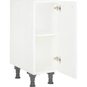 nobilia Küchen-Unterschrank UD30 Alpinweiß, 1 Tür, 1 Einlegeboden , 30cm, rechts