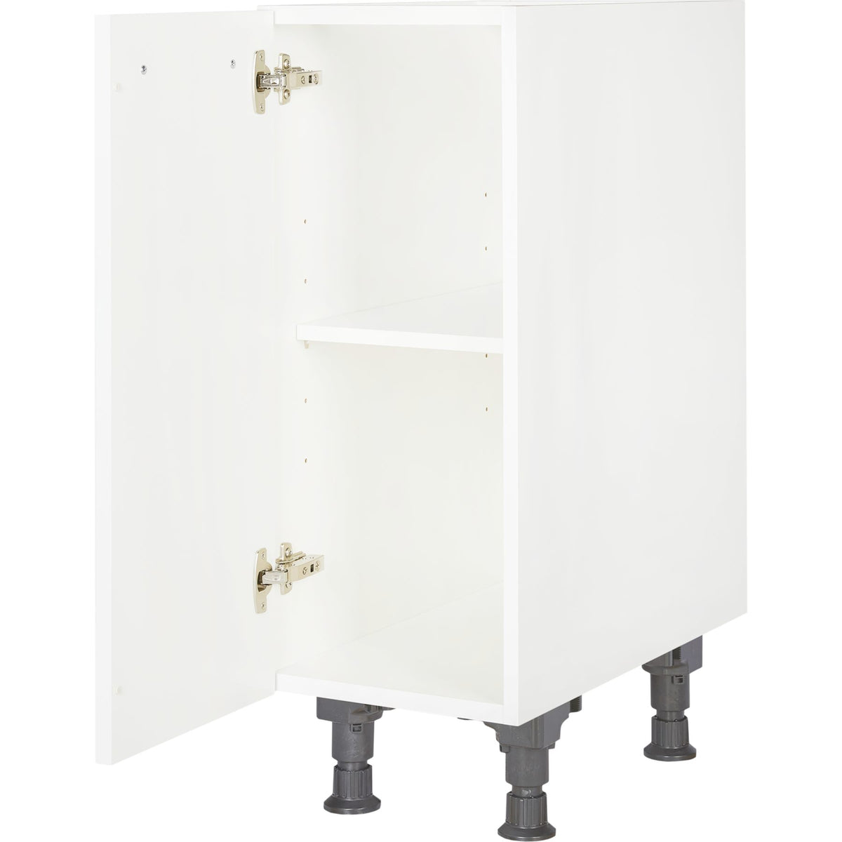 nobilia Küchen-Unterschrank UD30 Alpinweiß, 1 Tür, 1 Einlegeboden, 30cm