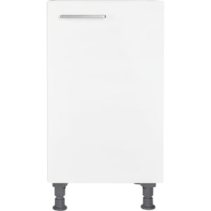 nobilia Küchen-Unterschrank UD45 Alpinweiß, 1 Tür, 1 Einlegeboden , 45cm, rechts