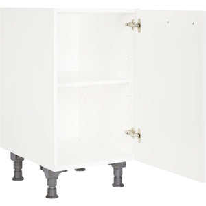 nobilia Küchen-Unterschrank UD45 Alpinweiß, 1 Tür, 1 Einlegeboden , 45cm breit, rechts