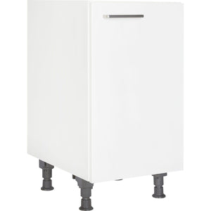 nobilia Küchen-Unterschrank UD45 Weiß, 1 Tür, 1 Einlegeboden , 45cm, rechts